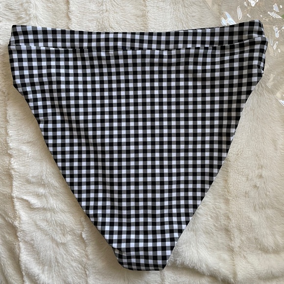 NWOT - Prairie Swim Black/White Gingham Bikini - Size Medium - Picture 8 of 8